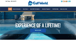 Desktop Screenshot of gulfworldmarinepark.com