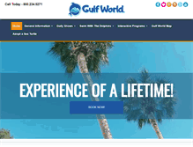 Tablet Screenshot of gulfworldmarinepark.com